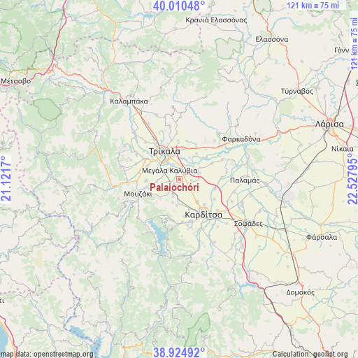 Palaiochóri on map