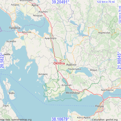 Ókhthia on map