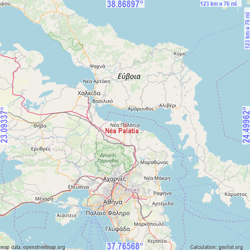 Néa Palátia on map