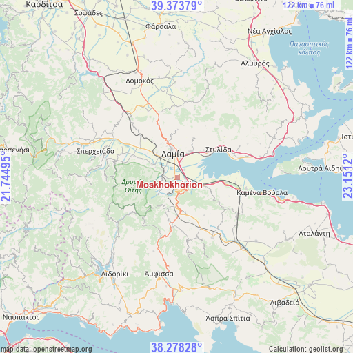 Moskhokhórion on map