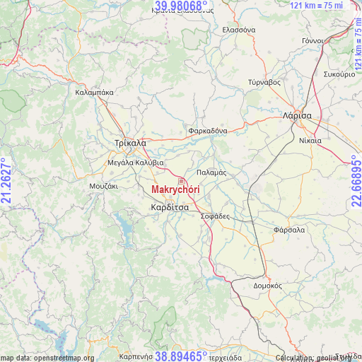 Makrychóri on map