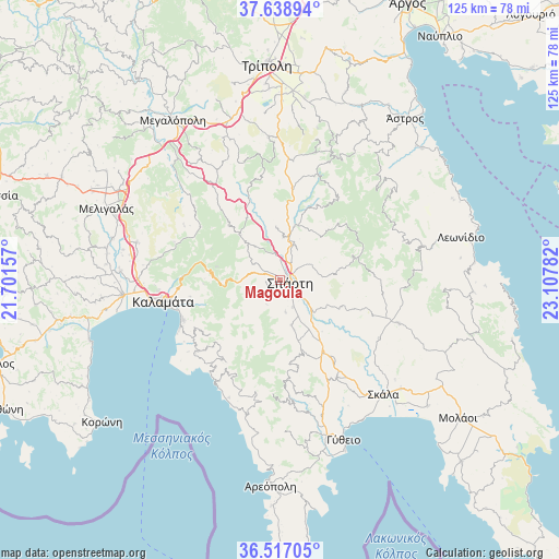 Magoúla on map