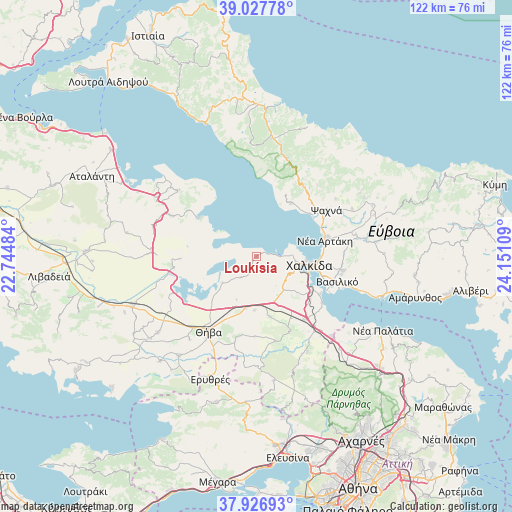 Loukísia on map