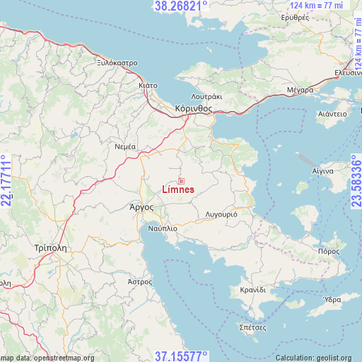 Límnes on map