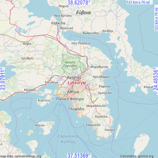 Lykóvrysi on map