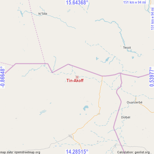 Tin-Akoff on map