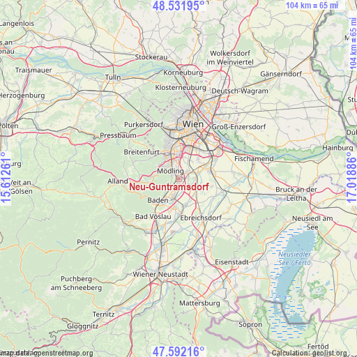 Neu-Guntramsdorf on map