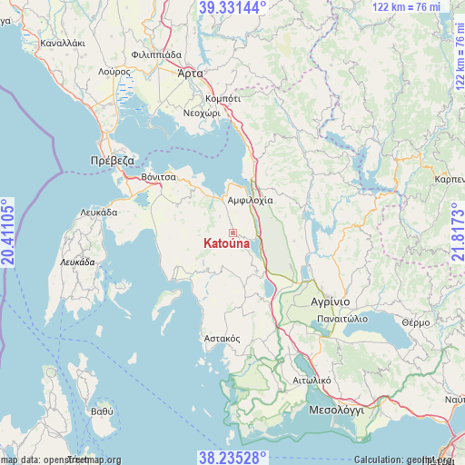 Katoúna on map