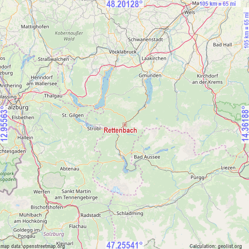 Rettenbach on map
