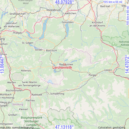 Lerchenreith on map