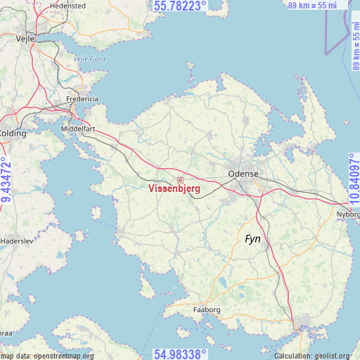 Vissenbjerg on map