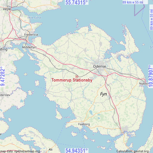 Tommerup Stationsby on map