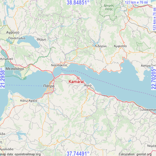 Kamárai on map