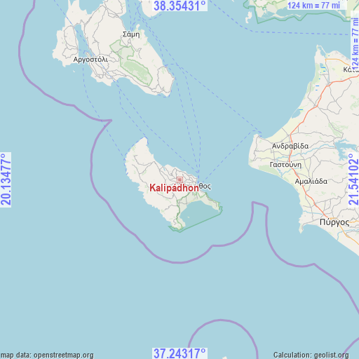 Kalipádhon on map