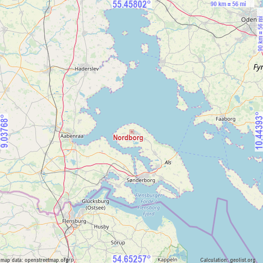 Nordborg on map
