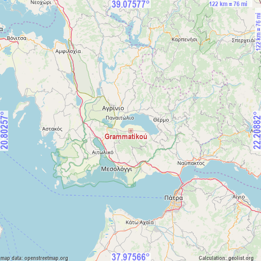 Grammatikoú on map