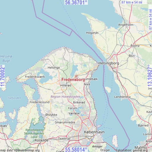 Fredensborg on map