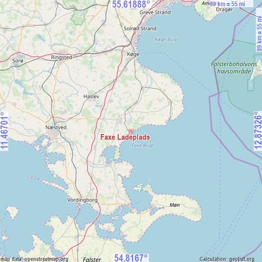 Faxe Ladeplads on map