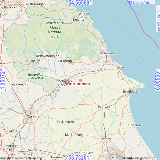 Wintringham on map