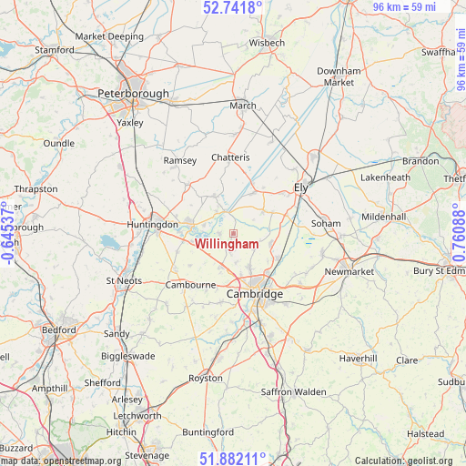 Willingham on map