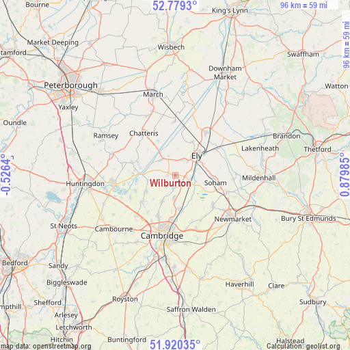 Wilburton on map