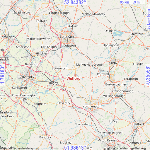 Welford on map