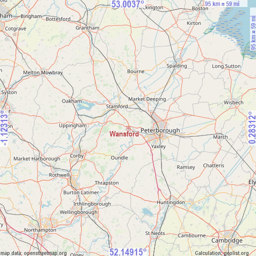 Wansford on map