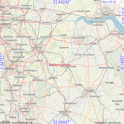 Walkeringham on map