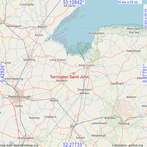 Terrington Saint John on map