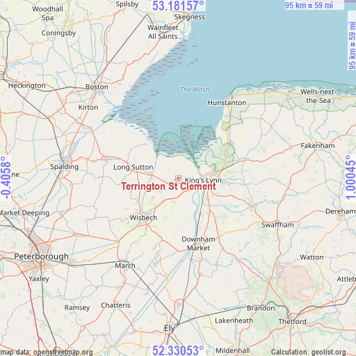 Terrington St Clement on map