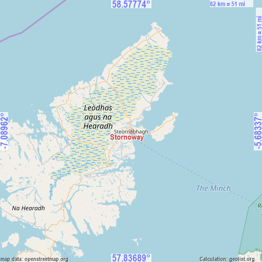 Stornoway on map
