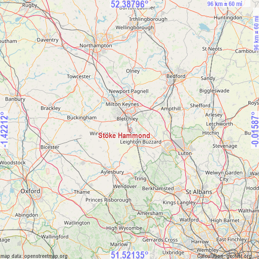 Stoke Hammond on map