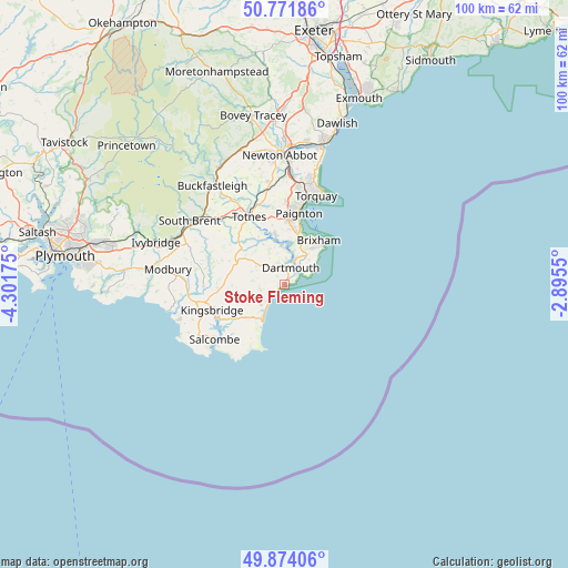 Stoke Fleming on map