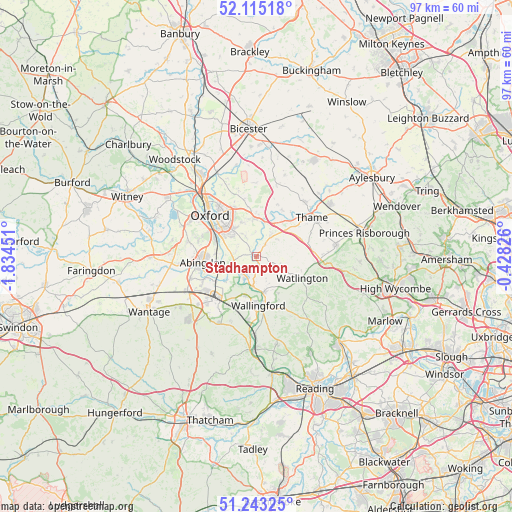 Stadhampton on map