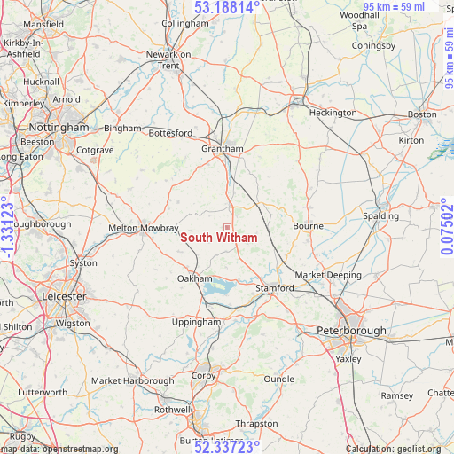 South Witham on map