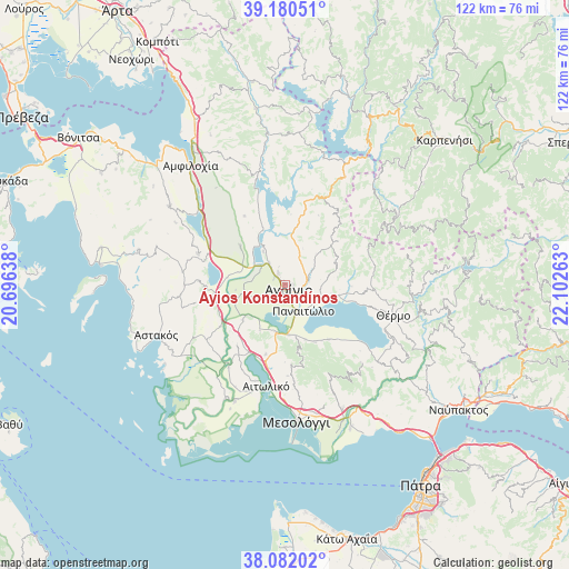 Áyios Konstandínos on map