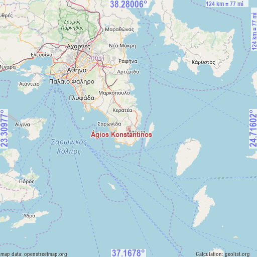 Ágios Konstantínos on map