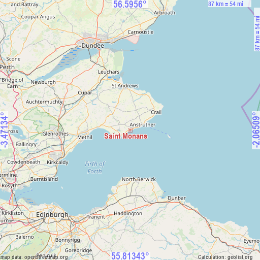 Saint Monans on map