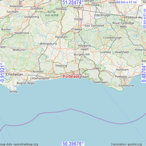 Portslade on map