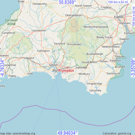 Plympton on map