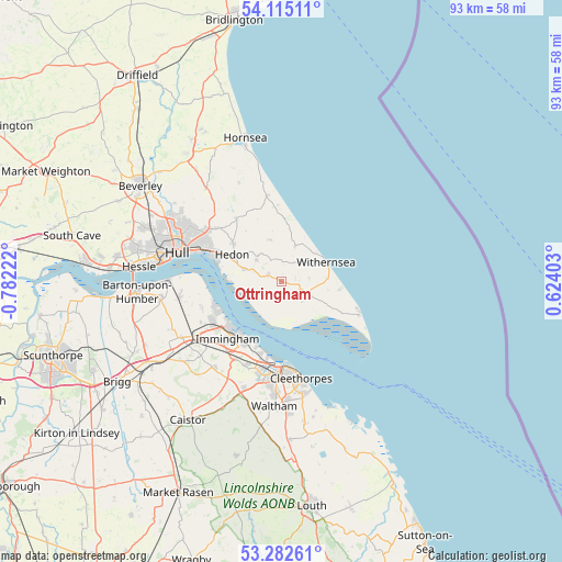 Ottringham on map