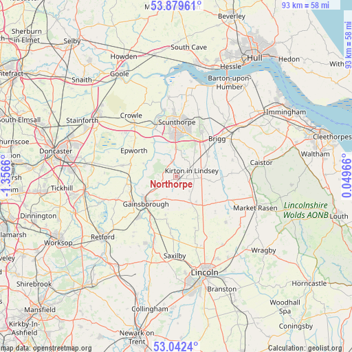 Northorpe on map