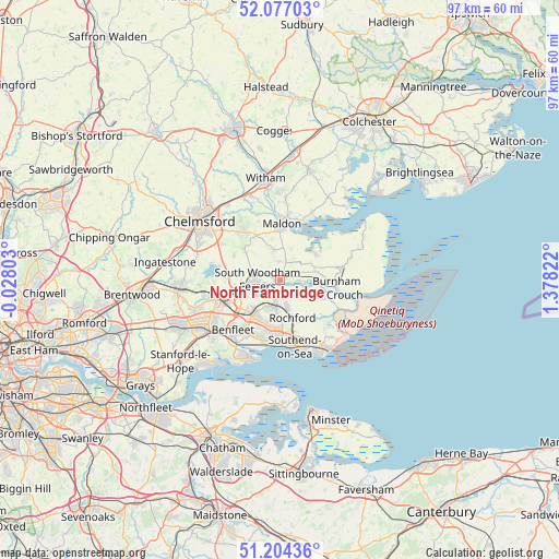 North Fambridge on map