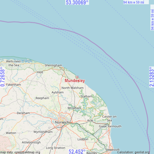 Mundesley on map