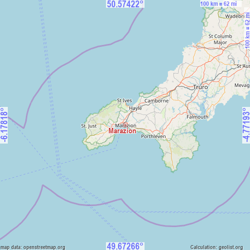 Marazion on map