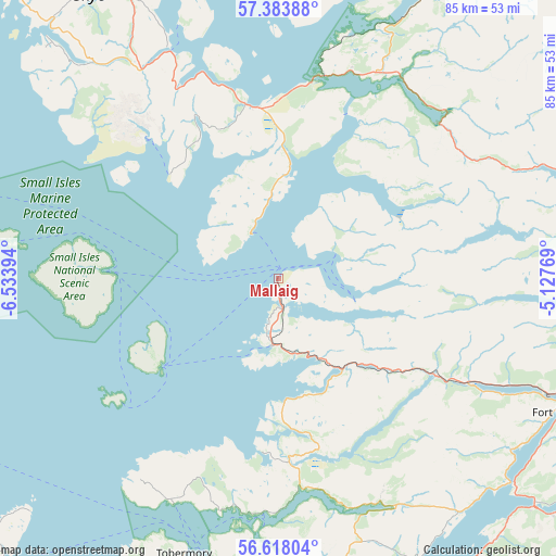 Mallaig on map