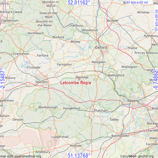 Letcombe Regis on map