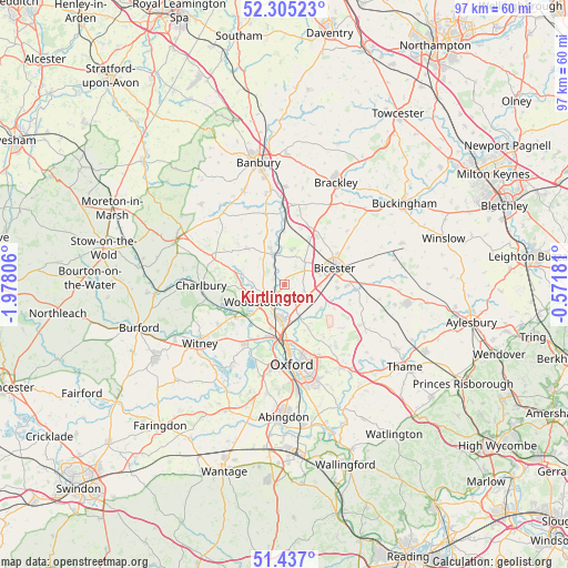 Kirtlington on map