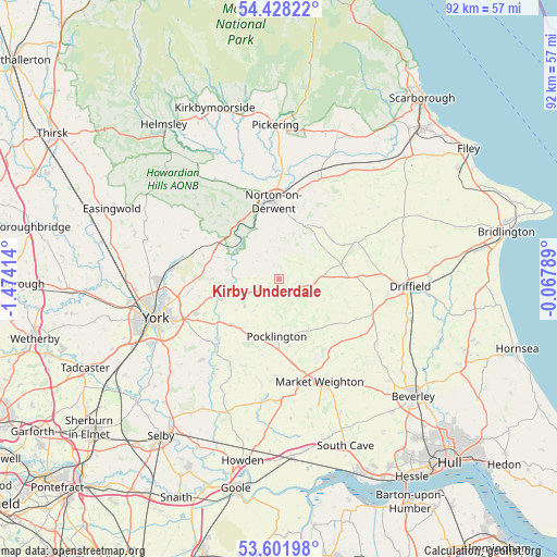 Kirby Underdale on map