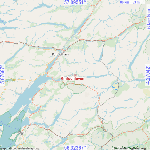 Kinlochleven on map